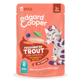 6 x Edgard & Cooper Senior Forel & Kip in Saus 85 gram | Natvoer Pouch