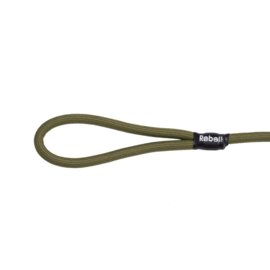 Rebel Petz Training Leash Olijfgroen 140 cm.