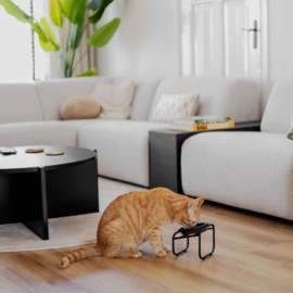 District70 Kattenvoerbakstandaard Butler Single Grijs