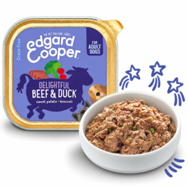 Edgard & Cooper Kuipjes Rund & Eend 150 gram. (6 stuks)