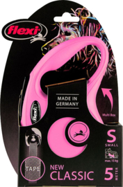 Flexi New Classic Tape S Roze (5 mtr)