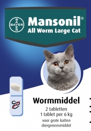 Mansonil All Worm Large Cat 2 tablet