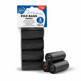 Poepzakjes budget zwart 4 x 20 stuks