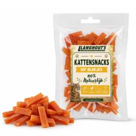 Langhout's Kattensnacks Kipblokjes | Zachte Kattensnack met Kip