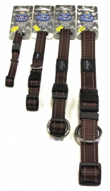 Rogz 4 Dogz Nylon Halsband Bruin