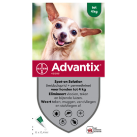 Bayer Advantix Hond 40 4 pipet