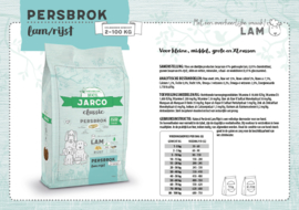 Jarco Classic Persbrok Adult Lam/Rijst 12,5 kg.