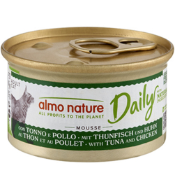 Almo Nature Daily Mousse Tonijn & Kip (10 stuks)