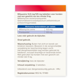 Milquestra hond 2 tablet