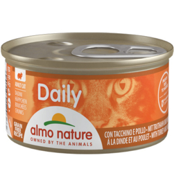 Almo Nature Daily Chunks Kalkoen & Kip (10 stuks)