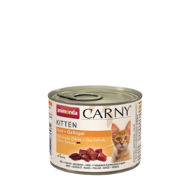 Carny Kitten Gevogelte & Rund 200 gram (6 stuks)