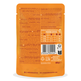 6 x Edgard & Cooper Kip in Saus 85 gram | Natvoer Pouch