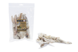 Konijnenoren met vacht 100 gram.