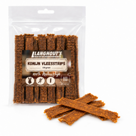 Konijn Vleesstrips 150 gram | Hypoallergene Hondensnack