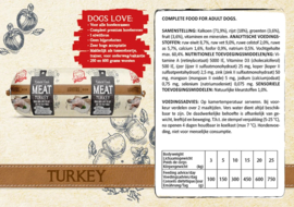 4 x Natural Fresh Meat worst Kalkoen 600 gram