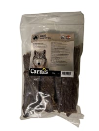 Carnis hondensnacks geitenvlees strips 150 gram.