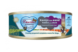 Renske Dog Konijn & Eend 95 gram (4 stuks)