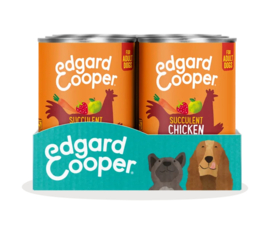 Edgard & Cooper blikjes Kip & Kalkoen 400 gram. (6 stuks)