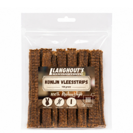 Konijn Vleesstrips 150 gram | Hypoallergene Hondensnack