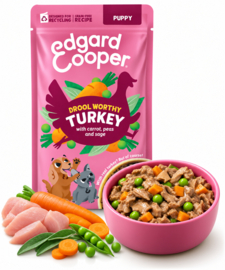 8 x Edgard & Cooper Puppy  Kalkoen 150g | Natvoer Hond