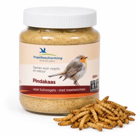 Vogelpindakaas met meelwormen 4 stuks