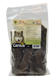 Carnis hondensnacks schaap vlees strips 150 gram.