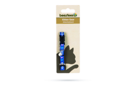 Kittenhalsbandje nylon blauw