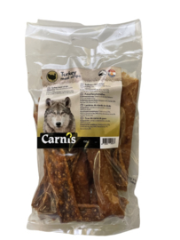 Carnis hondensnacks kalkoenvlees strips 150 gram.