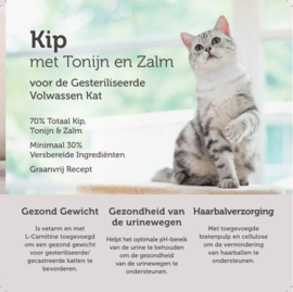 Sterilised Kip met Tonijn en Zalm