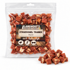 Struisvogel Cubes Beloningsnack 250 gram.