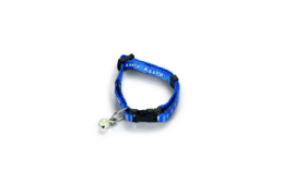 Kittenhalsbandje nylon blauw