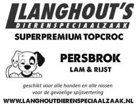 Langhout's Persbrok Lam & Rijst 15 kg