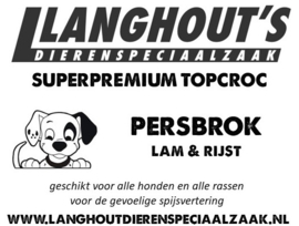 Langhout's Persbrok Lam & Rijst 3 kg.