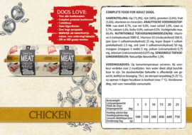4 x Natural Fresh Meat worst Kip 600 gram