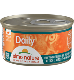 Almo Nature Daily Mousse Tonijn & Kip (10 stuks)