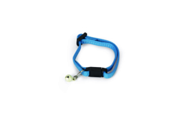 Kittenhalsbandje nylon blauw