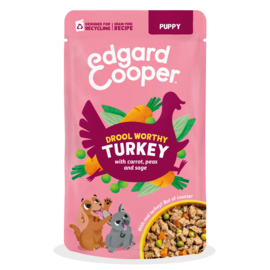 8 x Edgard & Cooper Puppy  Kalkoen 150g | Natvoer Hond