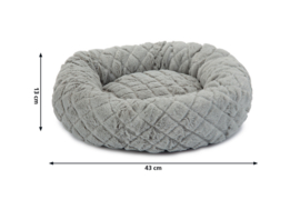 Pluche kattenmand Levisa Grijs