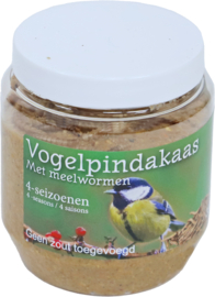 Vogelpindakaas Met Meelwormen 4 stuks