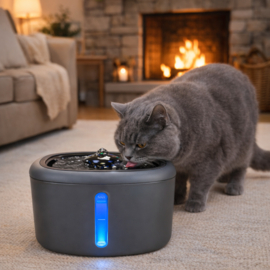 Katten Drinkfontijn AquaBella Antraciet