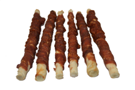 Rawhide kauwrol met eend large (6 stuks)