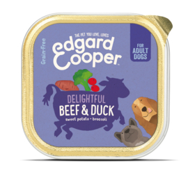 Edgard & Cooper Kuipjes Rund & Eend 150 gram. (6 stuks)