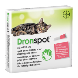 Dronspot middelgrote kat 2 pipet