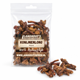 Konijnenlong  trainers 100 gram | Hondensnack Hypoallergeen