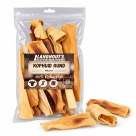 Runderkophuid Rund Lang 400 gram | Langhouts Hondensnacks