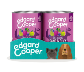 Edgard & Cooper Blikjes Wild en Eend 400 gram. (6 stuks)