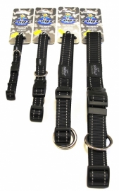 Rogz 4 Dogz Nylon Halsband Zwart