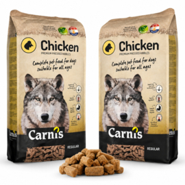 Carnis brok geperst kip 12,5 kg. dubbelpak