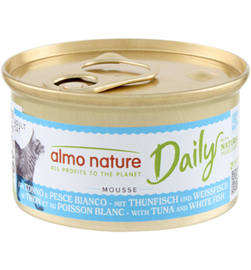 Almo Nature Daily Mousse Tonijn & Witvis (10 stuks)