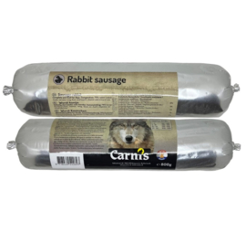 12 x Carnis houdbare worst konijn 800 gram.